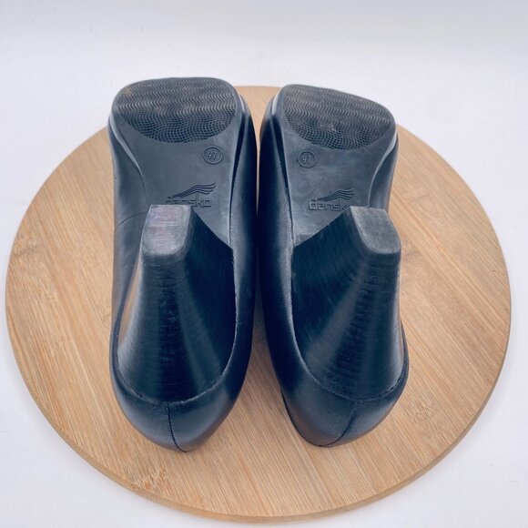 Dansko Shoes Womens 10 41 Black Leather Loafers Whimsygoth Fairy - Picture 10 of 11